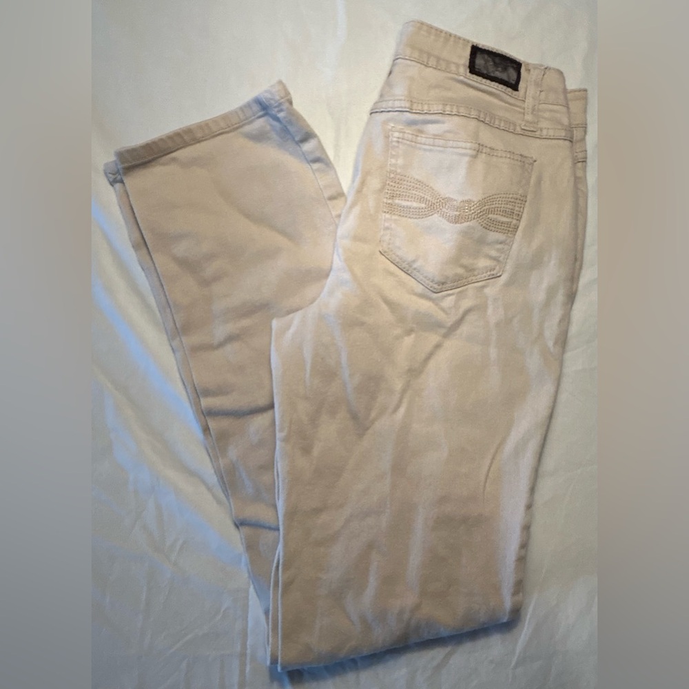 Earl Jean Women’s Size 6 Khaki Skinny Ankle Cotton & Stretch Fit Jeans